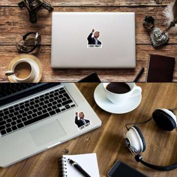 100PCS Trump I Did That Stickers Gas Pump Stickers Decal, I Did That Trump Stickers, for Cars, Bumpers, Laptops & More (A)