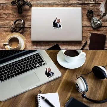 100PCS Trump I Did That Stickers Gas Pump Stickers Decal, I Did That Trump Stickers, for Cars, Bumpers, Laptops & More (A)