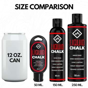 SURVIVOR Liquid Chalk – Gym Chalk for Weightlifting, Rock Climbing, Bouldering, Gymnastics, Pole G...