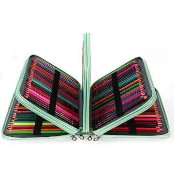 Vomgomfom Colored Pencil Case - 200 Slots Large Capacity
