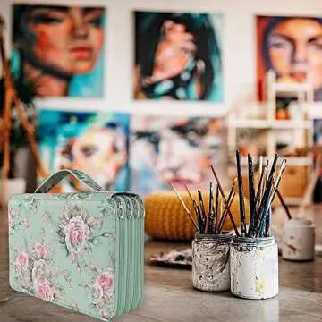 Vomgomfom Colored Pencil Case - 200 Slots Large Capacity