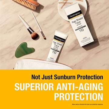 Neutrogena Age Shield Face Lotion Sunscreen with Broad Spectrum SPF 110, Oil-Free & Non-Comedogenic Moisturizing Sunscreen to Prevent Signs of Aging, 3 fl. oz