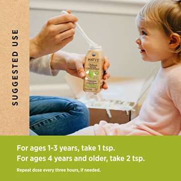 Maty's Organic Children's Mucus Cough Syrup - Natural Honey, Ginger & Thyme