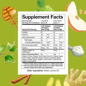 Maty's Organic Children's Cough Syrup - Natural Relief for Kids