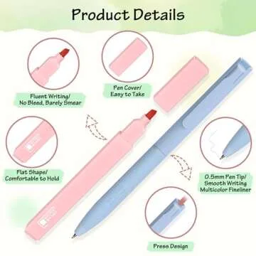 DazSpirit Bible Journaling Kit, 12 Pastel Bible Highlighters and 6 Pens with 90 Laminated Bible Tabs, Bible Study Kit for Women & Men Office School, Bible Study Supplies