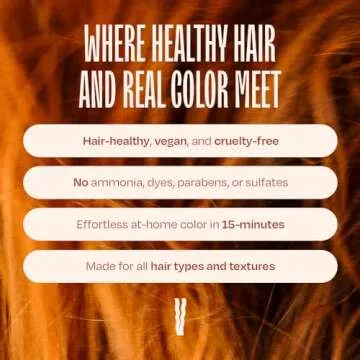 Vibrant Vegan Hair Color Conditioner - Overtone Ginger Glow