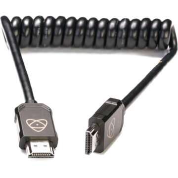 Atomos ATOM4K60C5 ATOMFLEX PRO HDMI 2.0 30cm Coiled Cable - Versatile Connectivity for Creators