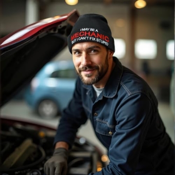 Funny Mechanic Hats - Witty Beanie Gifts for Guys