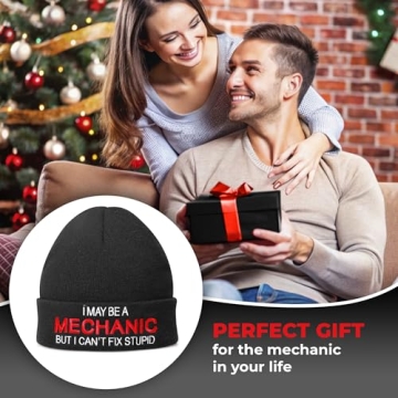 Funny Mechanic Hats - Witty Beanie Gifts for Guys