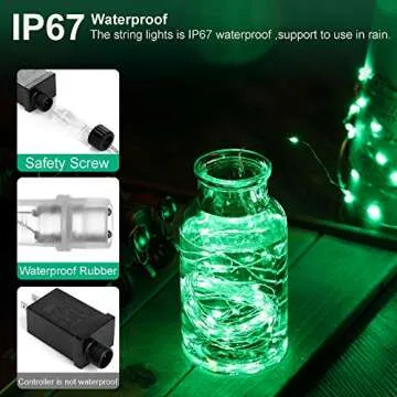 GDEALER 100 Led 16 Colors String Lights Multi Color Change String Lights Remote Fairy Lights with Timer 33ft Firefly Twinkle Lights for Bedroom Party Wedding Halloween Christmas Decor