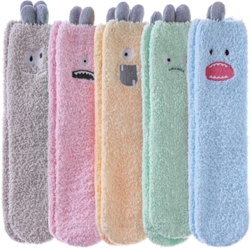 Cozy DYW Fuzzy Socks for Women - Soft Fluffy Winter Slipper Socks