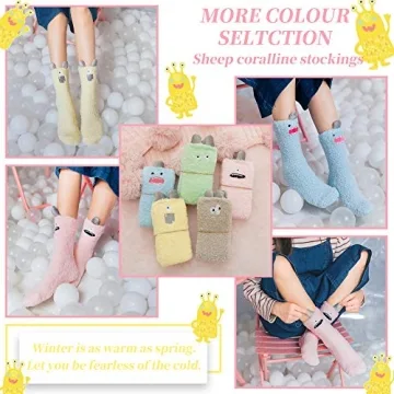 DYW Fuzzy Winter Socks - Soft & Cozy Styles for Women