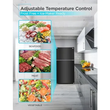 BLACK+DECKER 24 Cu. Ft. Top Mount Refrigerator with Ice Maker