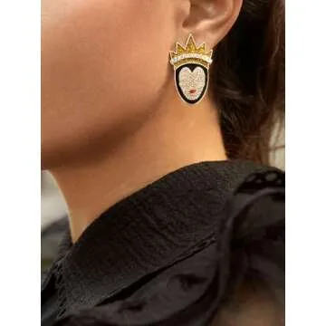 BaubleBar Disney Character Stud Earrings - Disney Jewelry and Accessories - Women’s Fashion Jewelry, Titanium Enamel Glass, No Gemstone