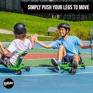 EzyRoller New Drifter-X Ride on Toy for Ages 6 and Older, Up to 150lbs. - Green