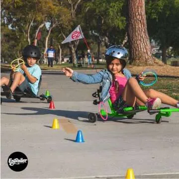 EzyRoller New Drifter-X Ride on Toy for Ages 6 and Older, Up to 150lbs. - Green