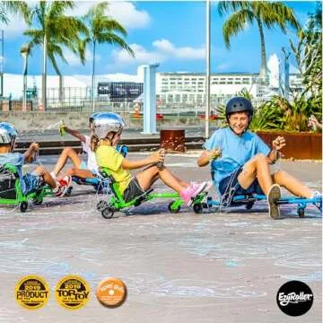 EzyRoller New Drifter-X Ride on Toy for Ages 6 and Older, Up to 150lbs. - Green