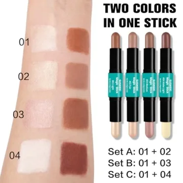Contour Stick Set for Stunning Face Shaping Makeup