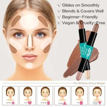 Contour Stick Set for Stunning Face Shaping Makeup