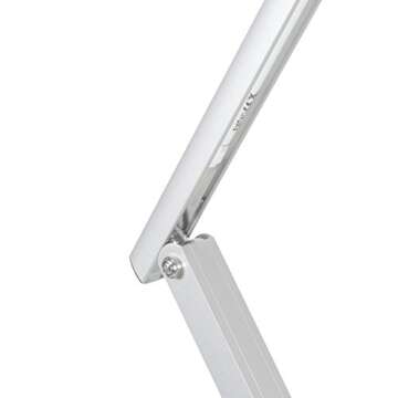 KEEN ESSENTIALS LED Office Lamp with USB Charging Port Bright Desk Light 18 Volts 50/60 HZ 100-240 VAC UL US Listed Reading Lamp Slimline Daylight
