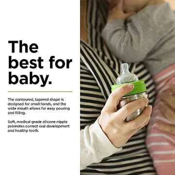 Klean Kanteen Kid Baby Bottle, Safe & Stylish Stainless Steel