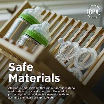 Klean Kanteen Kid Baby Bottle with Lid, Brushed Stainless, One Size/5 oz