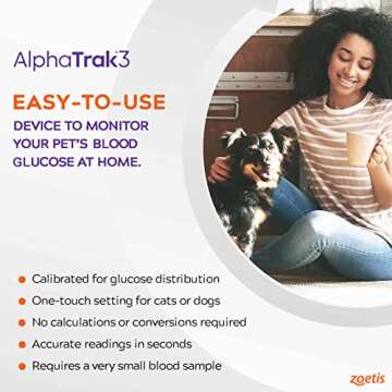 AlphaTrak 3 Pet Blood Glucose Kit for Cats and Dogs