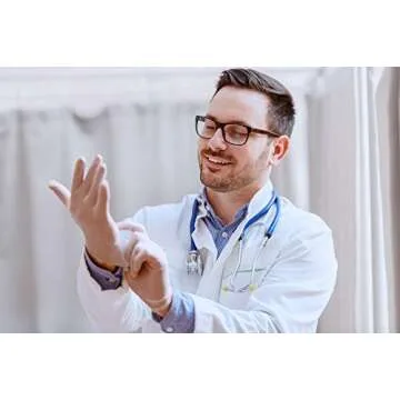 Care Plus Medium Size Disposable Vinyl Gloves Heavy Duty Non Sterile Powder Free Latex Free Rubber 100 Count Box food Safe