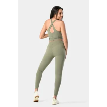 Kamo Fitness Ellyn High Neck Tank Top Soft Padded Sports Bra