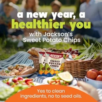 Jackson’s Sweet Potato Kettle Chips - Healthy Snack, Gluten-Free & Vegan