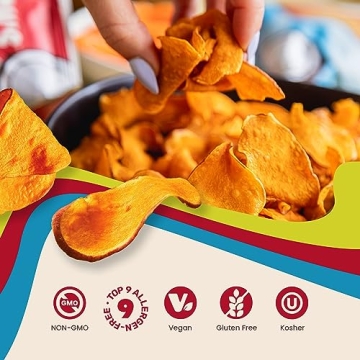 Jackson’s Sweet Potato Kettle Chips - Healthy Snack, Gluten-Free & Vegan