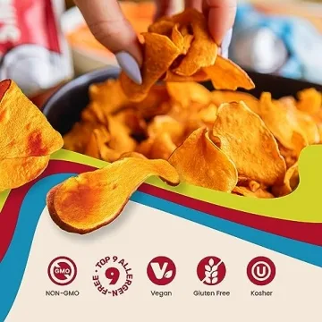 Jackson’s Sweet Potato Kettle Chips - Healthy Snack, Gluten-Free & Vegan
