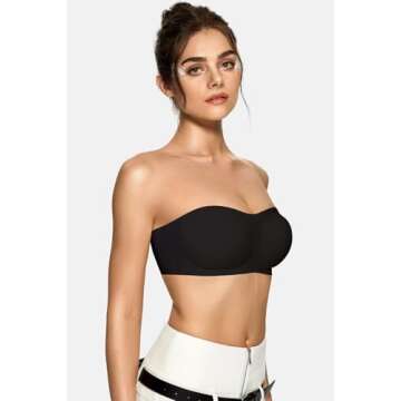 Vertvie Women's Wireless Strapless Bra - Comfort Meets Style in Every Look.
