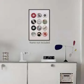 Colorful Vintage Disco Ball Canvas Wall Art for Home Decor