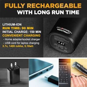 Vacutrim Cordless Electric Shaver with Vacuum & 20 Settings