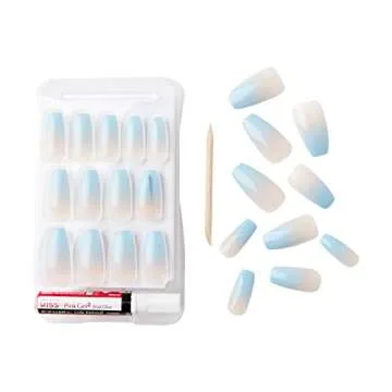 Glamorous Gold Finger Full Cover Nails - Ready to Wear