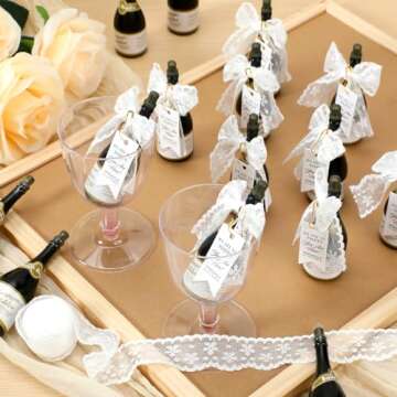 Mini Champagne Bubbles Wedding Favors for Celebration