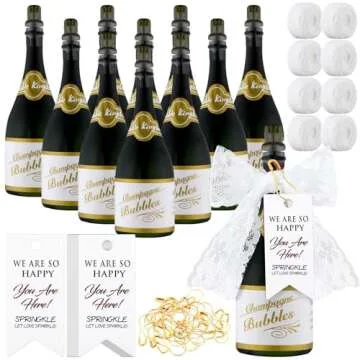 Mini Champagne Bubbles Wedding Favors for Celebration