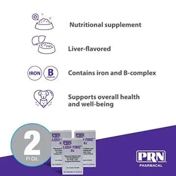 PRN Liqui-Tinic 4X Iron & Vitamin Supplement for Pets