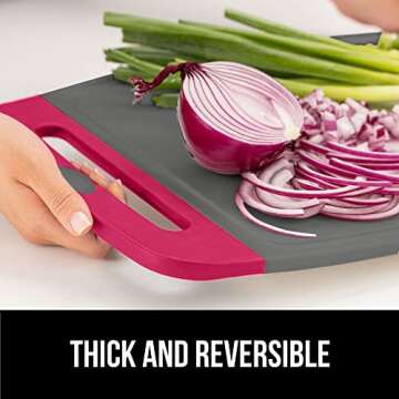 Gorilla Grip 3-Piece BPA-Free Cutting Board Set for Kitchen Use