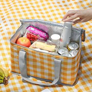 Eco-Friendly Insulated Picnic Bag Cooler - Versatile, Portable Design