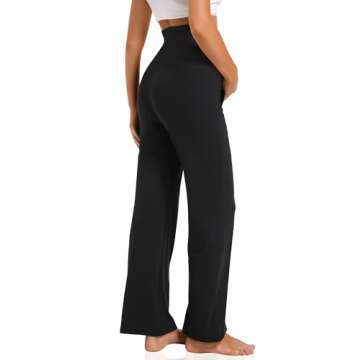 V VOCNI Women's Ultra Soft Maternity Lounge Pants with Pockets