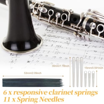 Premium 52 Pcs Clarinet Repair Kit for Woodwind Maintenance