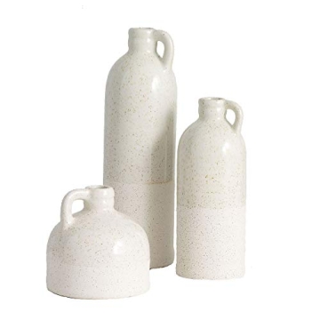 Sullivans Distressed Two-Toned Ceramic Jug Set of 3