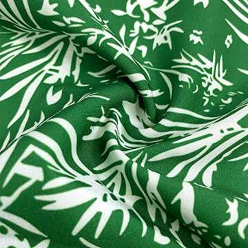 Yissang Women's Summer Strapless Floral Ruffle Front Split Boho Beach Long Maxi Dress Green Small