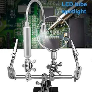 AORAEM Helping Hands Magnifier for Crafting & Soldering