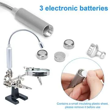 AORAEM Helping Hands Magnifier for Crafting & Soldering