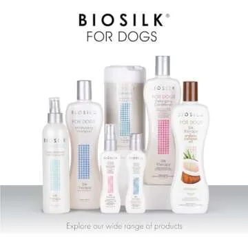 BioSilk for Dogs Silk Therapy Moisturizing Dog Detangling Shampoo - Dog Matted Hair Detangler Cleans, Moisturizes, and Detangles - Dematting Shampoo for Dogs, Grooming Supplies, 12 Fl Oz