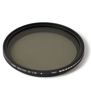Gobe NDX 67mm Variable ND Lens Filter for Creative Photography