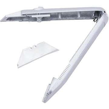 MARSHALLTOWN Fixed Blade Utility Knife, Fixed Blade, With Retractable Option, Durable Zinc Alloy Body, 998